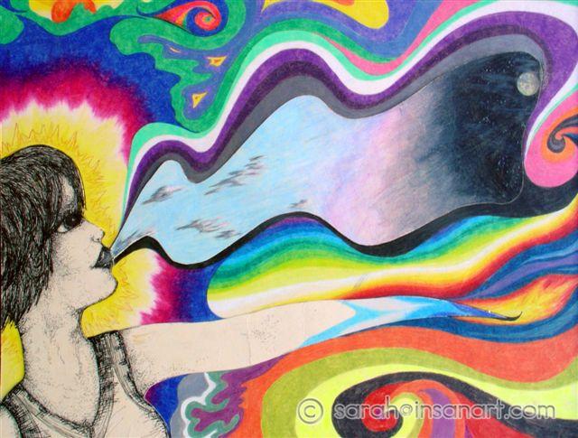 Girl Spewing (color)