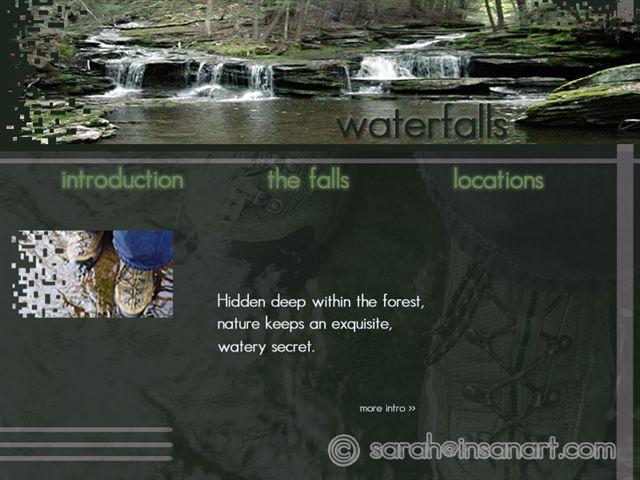 Waterfall Website